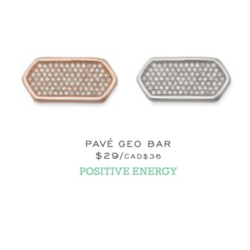 Keep Collective Pave Silver Geo Bar Charm (retired)